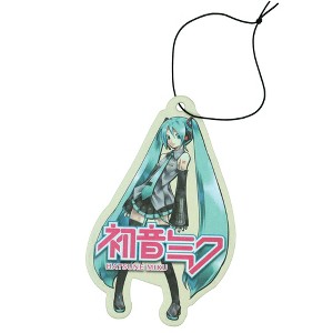 Hatsune Miku Virtual Pop Star Cardboard Hanging Air Freshener- Lime Scent Multicolored - 1 of 4