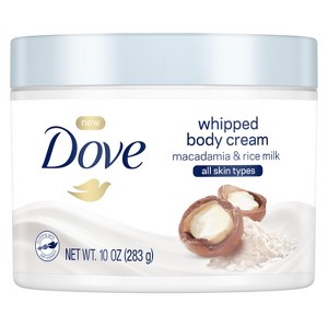 Dove Whipped Body Cream Macadamia and Rice Milk, 10 oz - 1 of 4