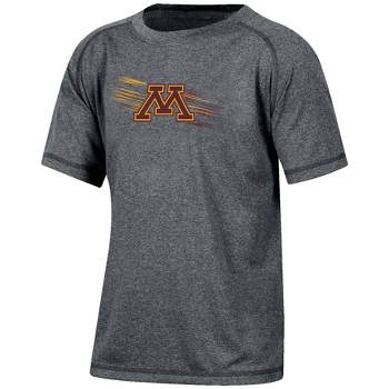 NCAA Minnesota Golden Gophers Boys' Gray Poly T-Shirt