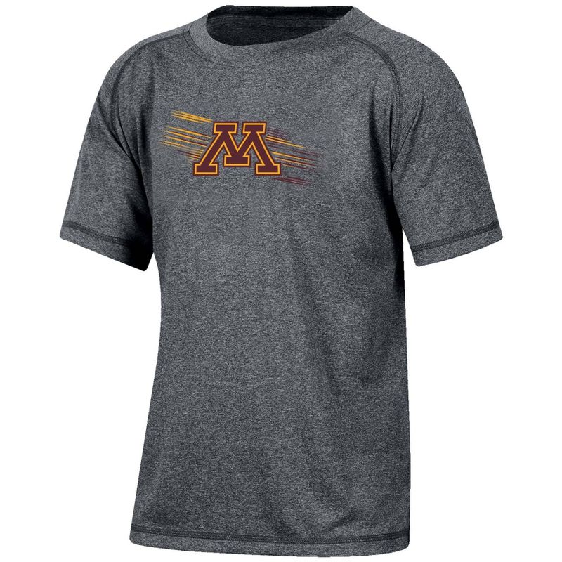 NCAA Minnesota Golden Gophers Boys&#39; Gray Poly T-Shirt, 1 of 4