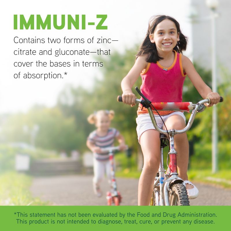 Little DaVinci Immuni-z - Kids Zinc Lozenge to Support Immune Health, Throat Tissue, Brain Health* - Lemon Flavor - 60 Lozenges, 3 of 7