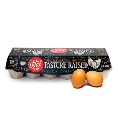 Vital Farms Pasture-Raised Grade A Large Eggs - 12ct