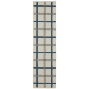 Oriental Weavers Torrey 7150H Light Grey/ Blue Indoor/Outdoor Area Rug - 1'10" x 7'3" - 1 of 4