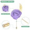 Unique Bargains Wedding Rose Men Suit Boutonnieres Lapel Pins 6 Pcs - 2 of 4