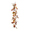 Transpac Polyester 59.06 in. Orange Harvest Assorted Maple Leaves Garland - 2 of 4