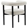 Meridian Furniture,Hyatt Boucle Fabric Dining Chair - 3 of 4