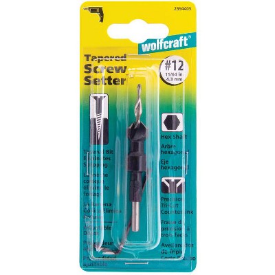 Wolfcraft 2594 4.5 M D Steel Tapered Screw Setter 1 pc