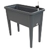 Sunnydaze Self-Watering Raised Garden Bed with Cloche Cover - 30" W x 14.5" D x 33" H - Gray - 2 of 4