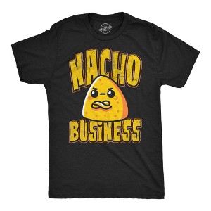 Mens Funny T Shirts Nacho Business Sarcastic Food Joke Graphic Novelty Tee For Men - Crazy Dog Men's T Shirt For Foodies - 1 of 4