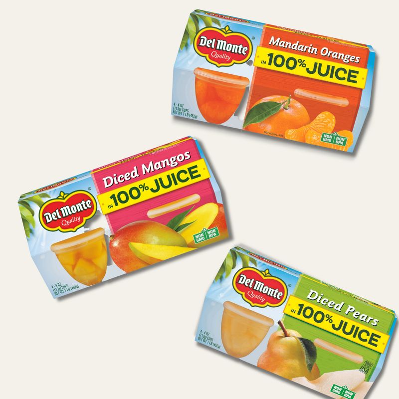 Del Monte Diced Mango Fruit Cups - 4oz 4pk, 3 of 9