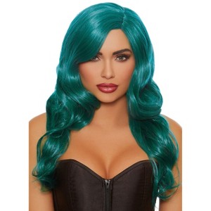 Dreamgirl Long Wavy Teal Wig - 1 of 1