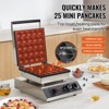 VEVOR Mini Dutch Pancake Maker, 25PCS 43mm Diameter Dorayaki Baker Machine, 1700W Commercial Electric Poffertjes Grill, Non-stick Stainless Steel - 3 of 4