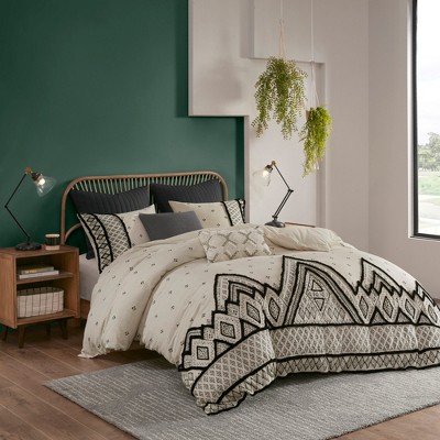 3Pcs Duvet Set, Boho Modern Bedding Set, Cotton Bed Comforter