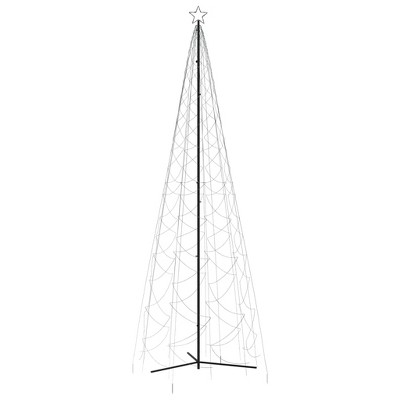 vidaXL Christmas Cone Tree Cold White 1400 LEDs 5x16 ft