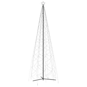 vidaXL Christmas Cone Tree Cold White 1400 LEDs 5x16 ft - 1 of 4