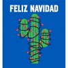 Feliz Navidad Christmas Cactus Adult Long Sleeve Hoodie - 2 of 2