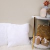 Pavilion Gift Company - 19.5" Square White 500G Recycled Cotton Padded Exterior 100% Polyester Pillow Insert - 2 of 2