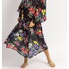 Women's MULTIFLORAL TIE NECK COVERUP MAXI - OLIVACEOUS - 4 of 4