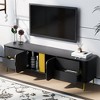 Modern TV Stand for TVs up to 80", Entertainment Center with 4 Drawers and Cabinet, Media Console Table for Living Room Bedroom - 3 of 4
