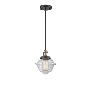 Oxford - 1 Light Cord Hung Mini Pendant In Traditional Style-8 Inches Tall and 7.5 Inches Wide - 1 of 1