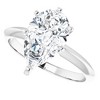 Pompeii3 3Ct Pear Moissanite Solitaire Engagement Ring 14k White Yellow or Rose Gold - 2 of 4