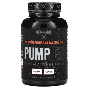 Axe & Sledge Supplements Pumpies, Extreme Pump And Blood Flow, 100 Vcaps - 1 of 4