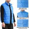 Alpine Swiss Clark Mens Puffer Vest Down Alternative Water Resistant Packable Outerwear Zip Up Pockets Warm Versatile Layer - 3 of 4