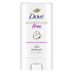 Dove Beauty Mini Aluminum-Free Deodorant Stick - Coconut and Pink Jasmine - Travel Size - 0.5oz - 1 of 3