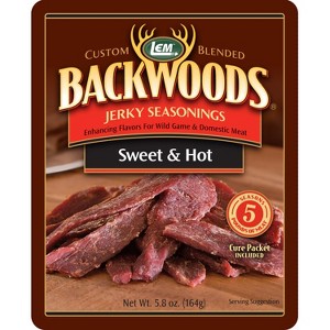 LEM Backwoods Jerky Seasoning, Sweet and Hot, Boxed - Case of 6 - 5.8 oz - 1 of 2