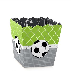 Big Dot of Happiness Goaaal - Soccer - Party Mini Favor Boxes - Baby Shower or Birthday Party Treat Candy Boxes - Set of 12 - 1 of 4