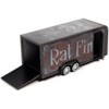 4-Wheel Enclosed Car Trailer Dark Gray with Graphics "Rat Fink" 1/64 Diecast Model by Auto World - 2 of 3