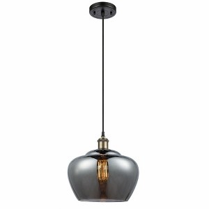 Fenton - 1 Light Cord Hung Mini Pendant In Industrial Style-11 Inches Tall and 11 Inches Wide - 1 of 1