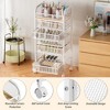 Makeup Organizer with 5 Drawers, Skincare Storage, Floor Skincare Organizers with Wheels - 3 of 4