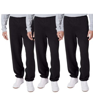 EG PRO 3-Pack Men Jogger Pants Sweatpants Fleece Soft & Athletic Running Loungewear & Casual - 1 of 4