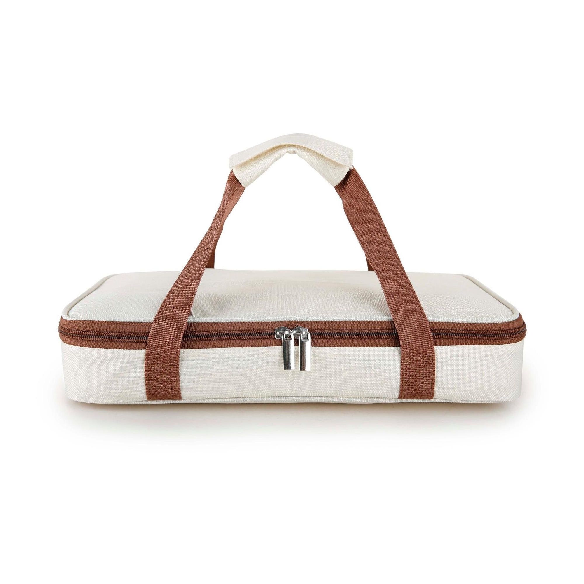 Le Regalo Glass Casserole Dish with Lid and Insulated Carrier Bag – Portable Oven-Safe Bakeware Set