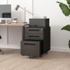 CAVINAS Office Cabinet with Lock,2-Drawer Metal Filing Cabinet with 2 Casters Brakes,File Cabinet for A4 and Letter Size Documents - 2 of 4