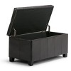 NicBex Faux Leather Storage Ottoman Bench,Storage Ottoman with Stitched Design and Nailhead Trim,Modern Storage Bench for Living Room,Bedroom - 2 of 4