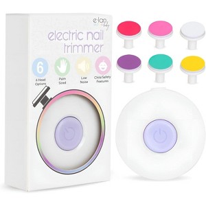 Elan Baby Electric Nail Trimmer, Safe & Easy to Use with 6 Head Options, Gentle Nail File, Perfect for Newborns, Infants, & Toddlers - 1 of 4