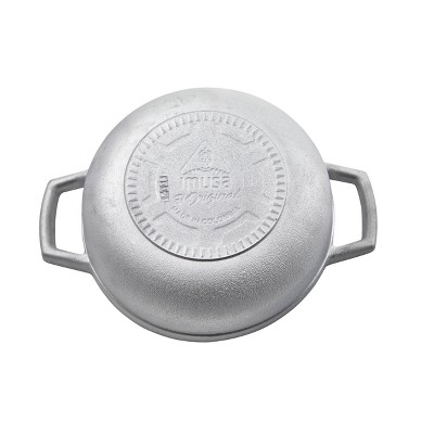 IMUSA 0.5qt Mini Cast Aluminum Traditional Caldero Set With Lid: Rice