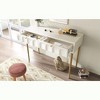 CAVINAS Multifunctional Vanity Desk Double Drawer Bedroom Furniture Modern Simple Vanity Drawer Organizer for Bedroom, Cream White - 2 of 4