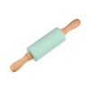 Unique Bargains Silicone Smooth Wooden Handle Non-Stick Kitchen Rolling Pin - 3 of 4