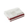 VCNY 50"x60" Tanya Striped Cotton-Rich Throw Blanket White/Red: Hypoallergenic, Farmhouse Style, Machine Washable - 2 of 4