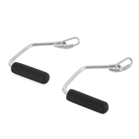 Total Gym Accessories Open Ended Chrome Grip Handles For Total Gym Home  Workout Machines, Compatible For Supra, Electra, Fit, Black : Target