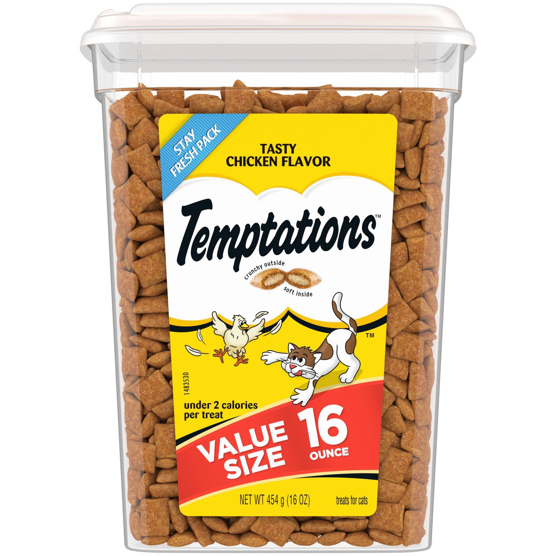 Temptations Classic Tasty Chicken Flavor Crunchy Cat Treats - 16oz