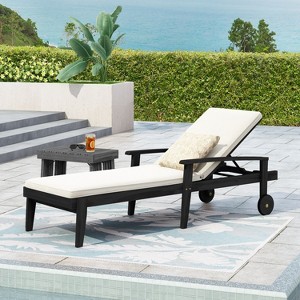PAGED Patio Chaise Lounge with Adjustable Seating,Outdoor Lounge Chairs with 5 Positions for Poolside,Backyard - 1 of 4