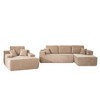 XIZZI Modular Sectional Sofa Couch, L/U-Shape Upholstered Couch, Modern Minimalist Couches for Living Room, Free Combination Deep Seat Corner Couch - 2 of 4