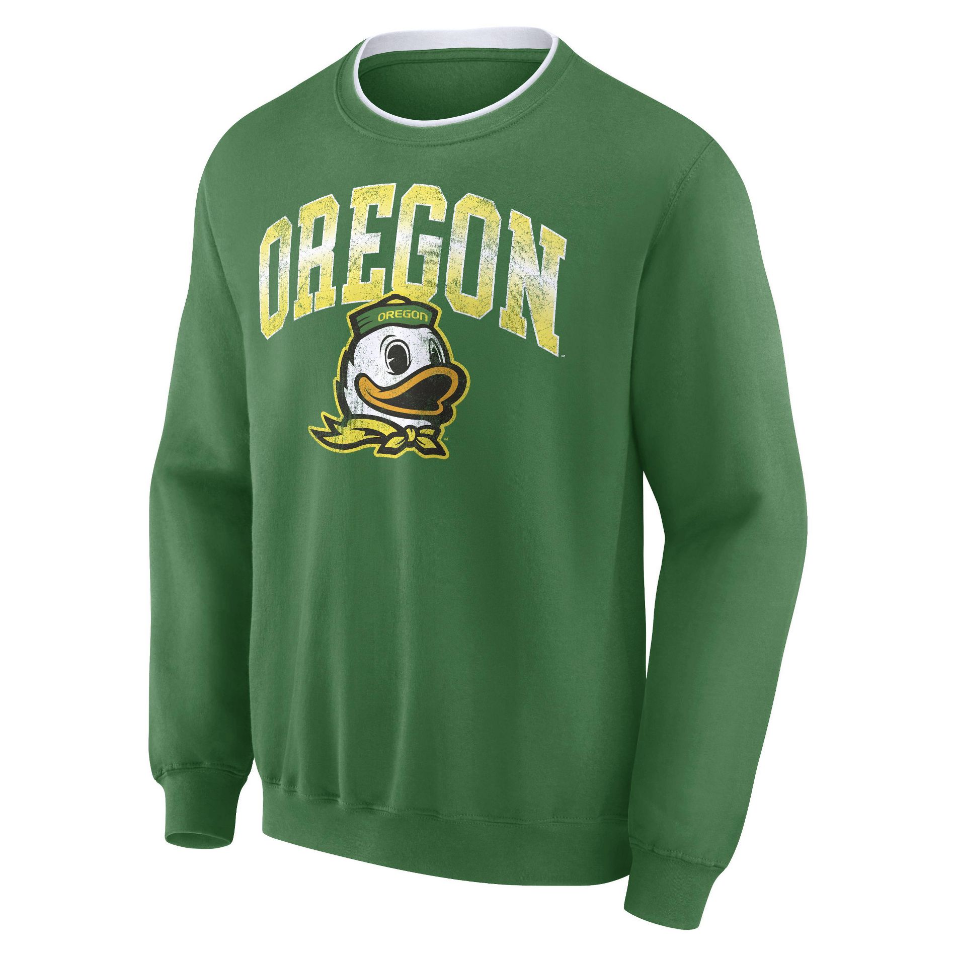 NCAA Oregon Ducks Men's Crew Fleece Sweatshirt - L