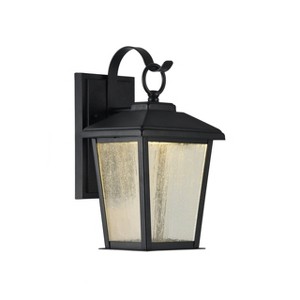 Chloe Lighting Kirton Transitional Led Textured Black Outdoor Wall Sconce 12" Tall - 1 of 3