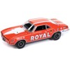 1969 Pontiac Firebird Royal Bobcat Carousel Red w/White Stripes & Graphics "Vintage Muscle" 1/64 Diecast Model Car by Auto World - 2 of 3