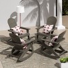 WestinTrends 4-Piece Outdoor Patio All-weather Adirondack Rocking Chair Set - 2 of 3